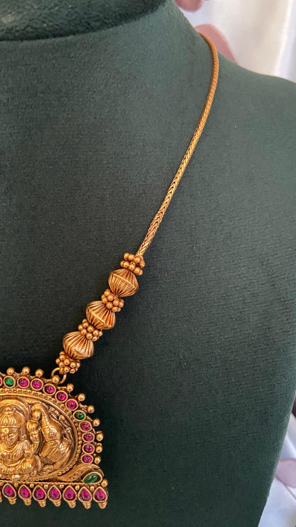 Sri Lakshmi Temple Necklace Set
