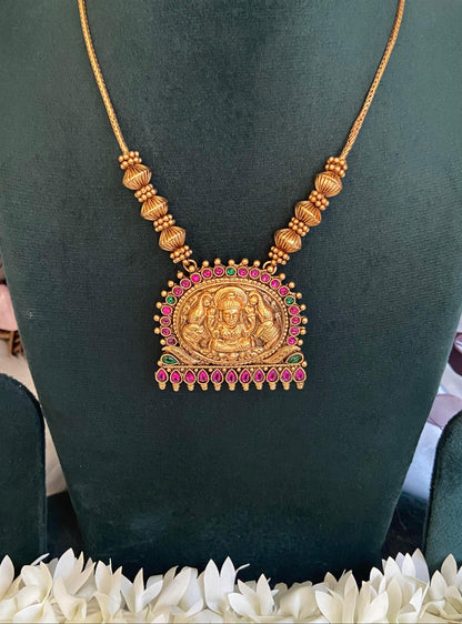 Sri Lakshmi Temple Necklace Set