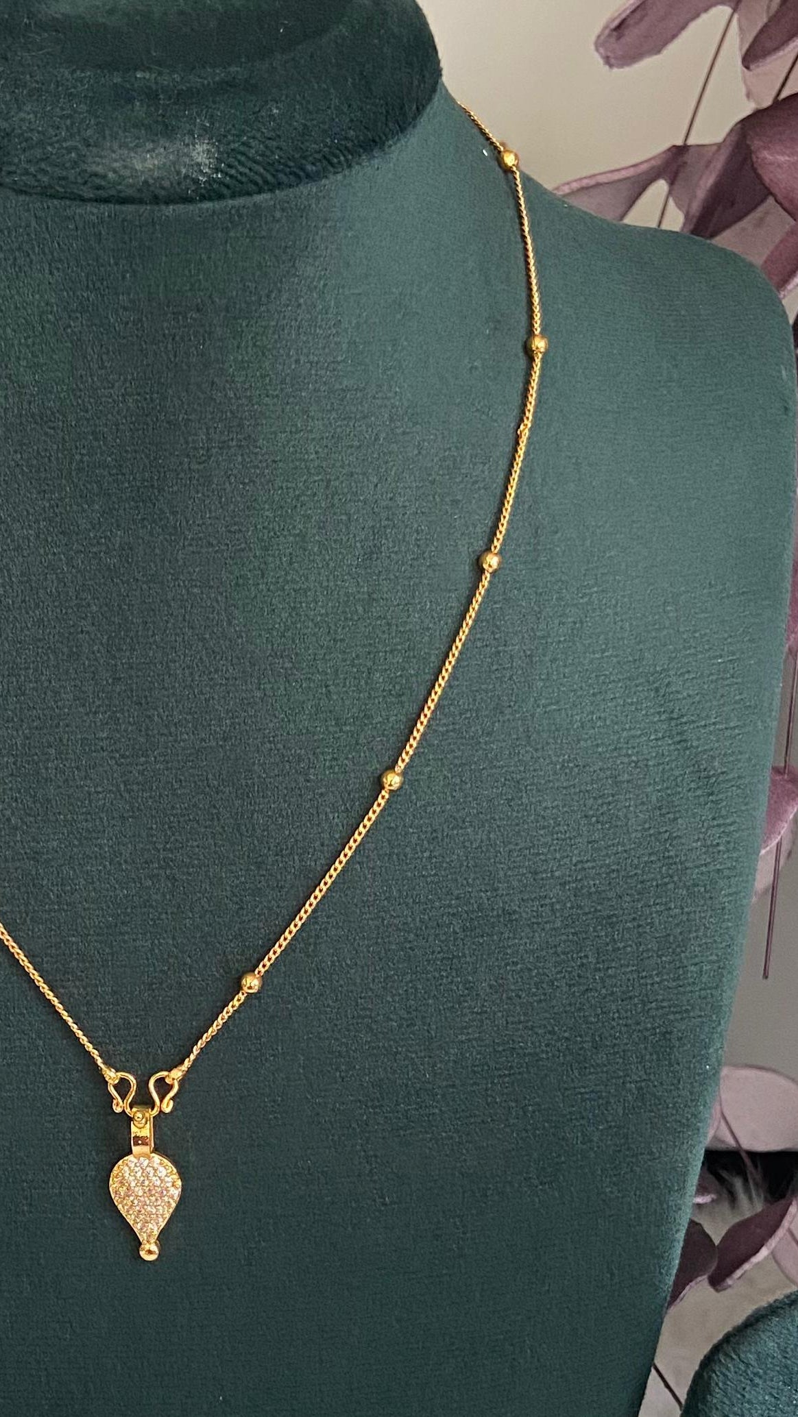 Sindhu Krishna Inspired Diamond Thali with Chain