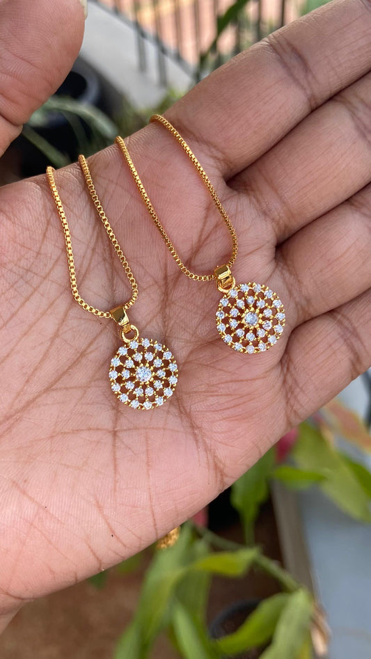 Daily Wear Diamond Pendant Chain