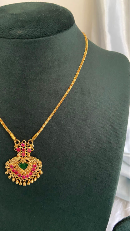 Simple Palakka Pathakam Pendant Chain