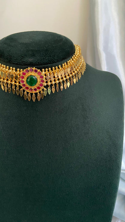 Palakka Elakathali Choker with Earrings