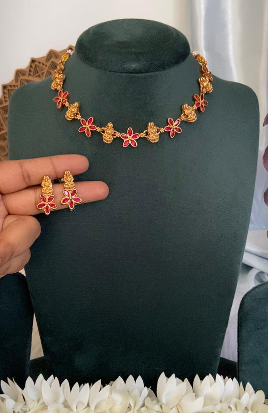 Lakshmi Chethi Mala Necklace Set