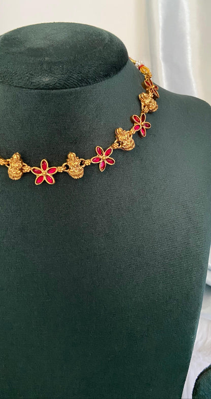 Lakshmi Chethi Mala Necklace Set