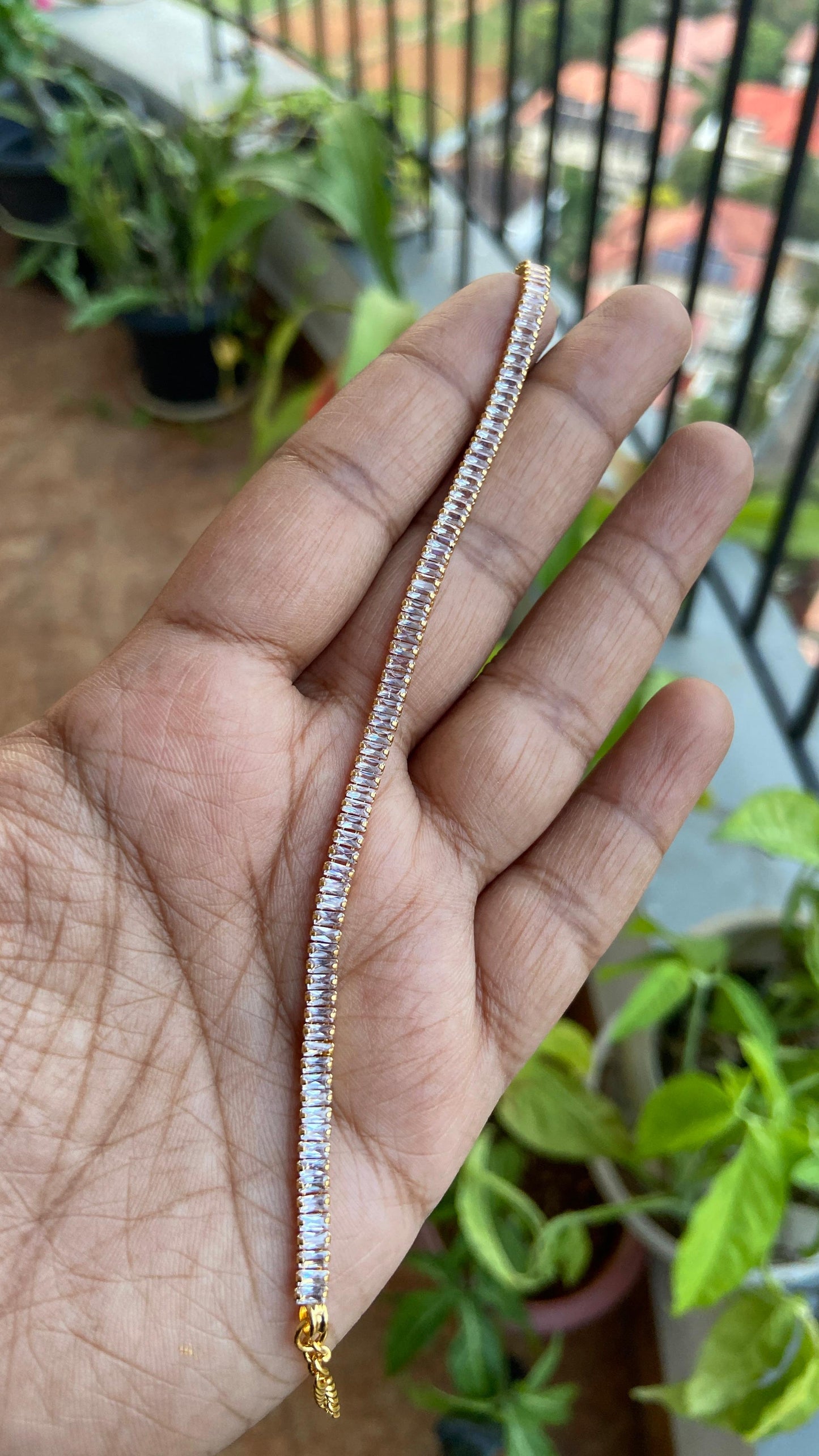 White Cristal Tennis Bracelet