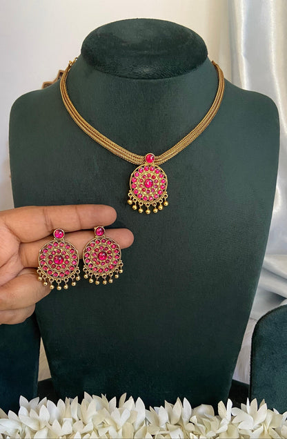 Heritage Pathakam Attigai Necklace Set