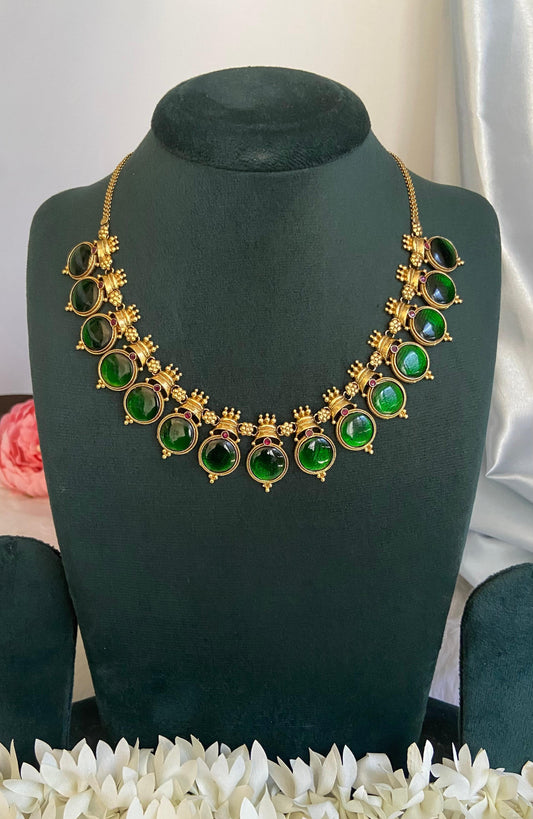 Premium Antique Palakka Necklace