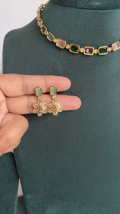 Navaratna Necklace Set