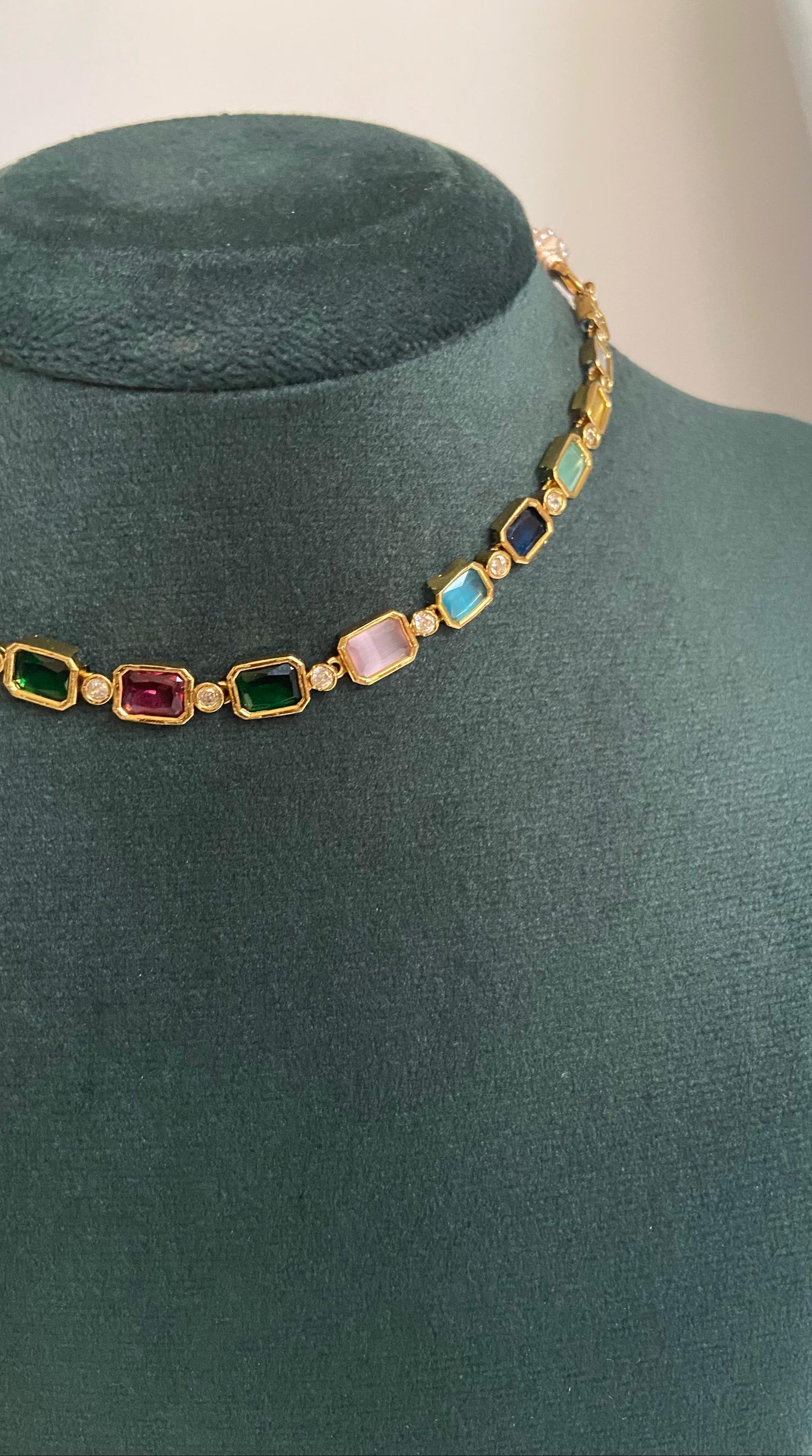 Navaratna Necklace Set