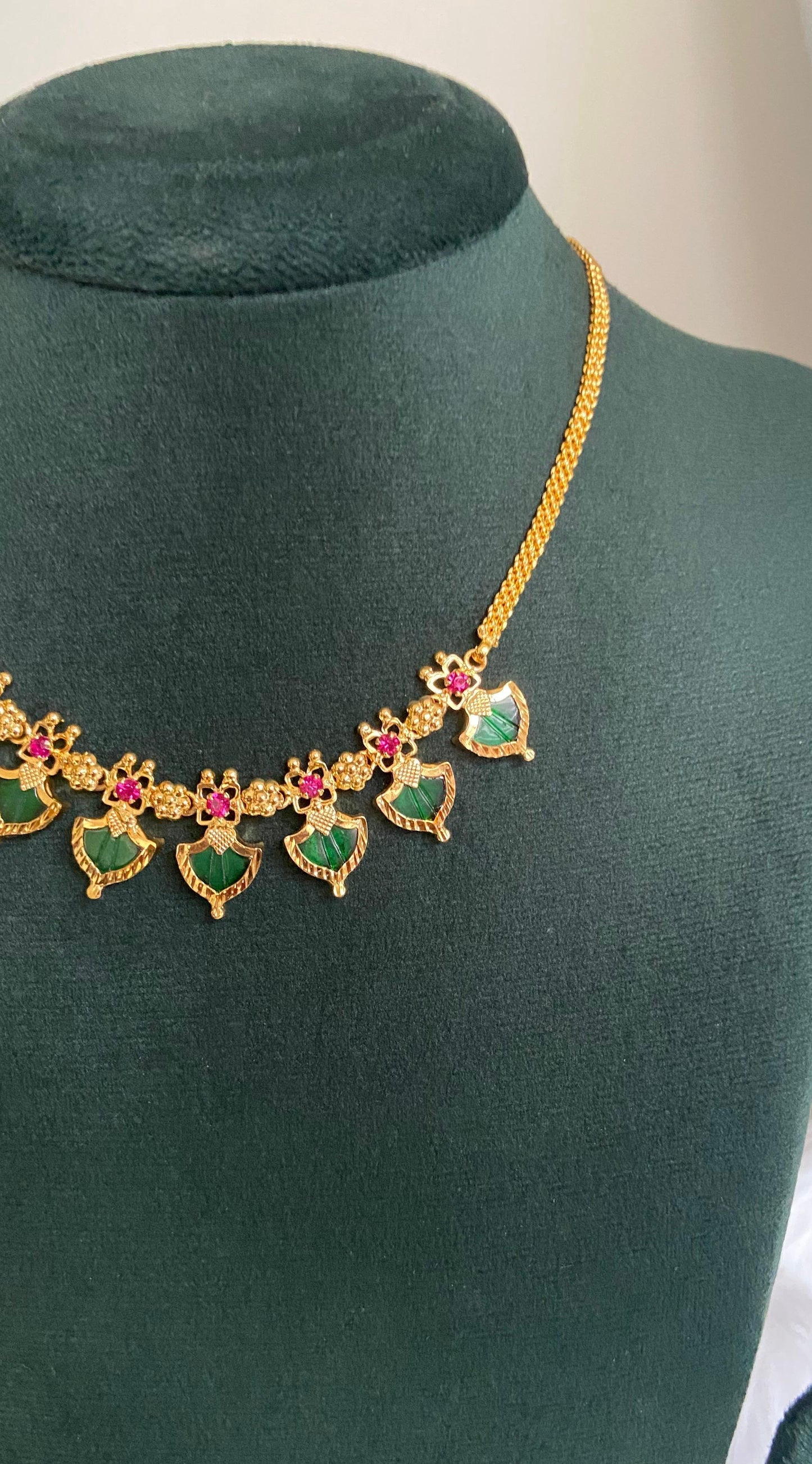 Palakka Necklace with Earrings