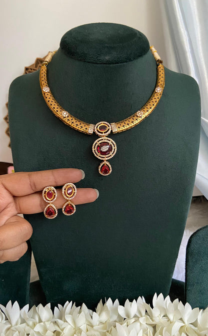 Ruby Hasli Necklace Set