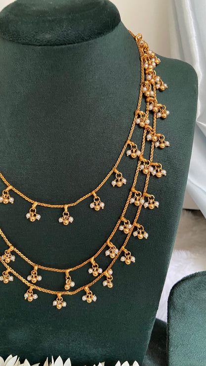 3 Layer Pearl Jewellery Set