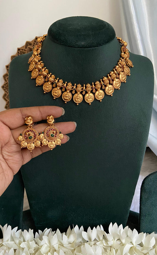 Temple Coin Necklace Set