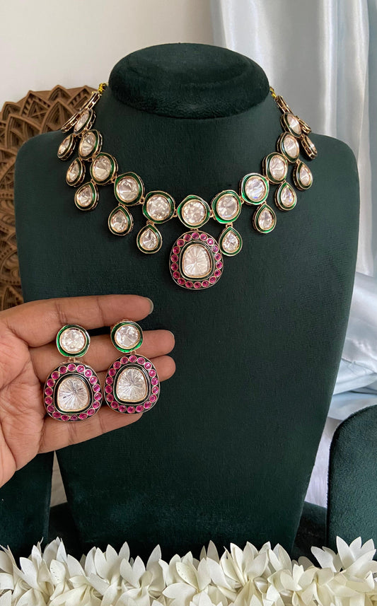Noor Mahal Kundan Necklace Set