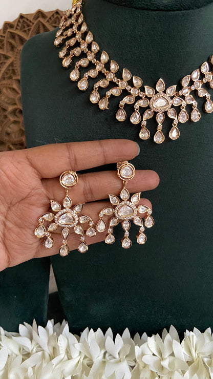 Raindrop Royale Kundan Necklace Set