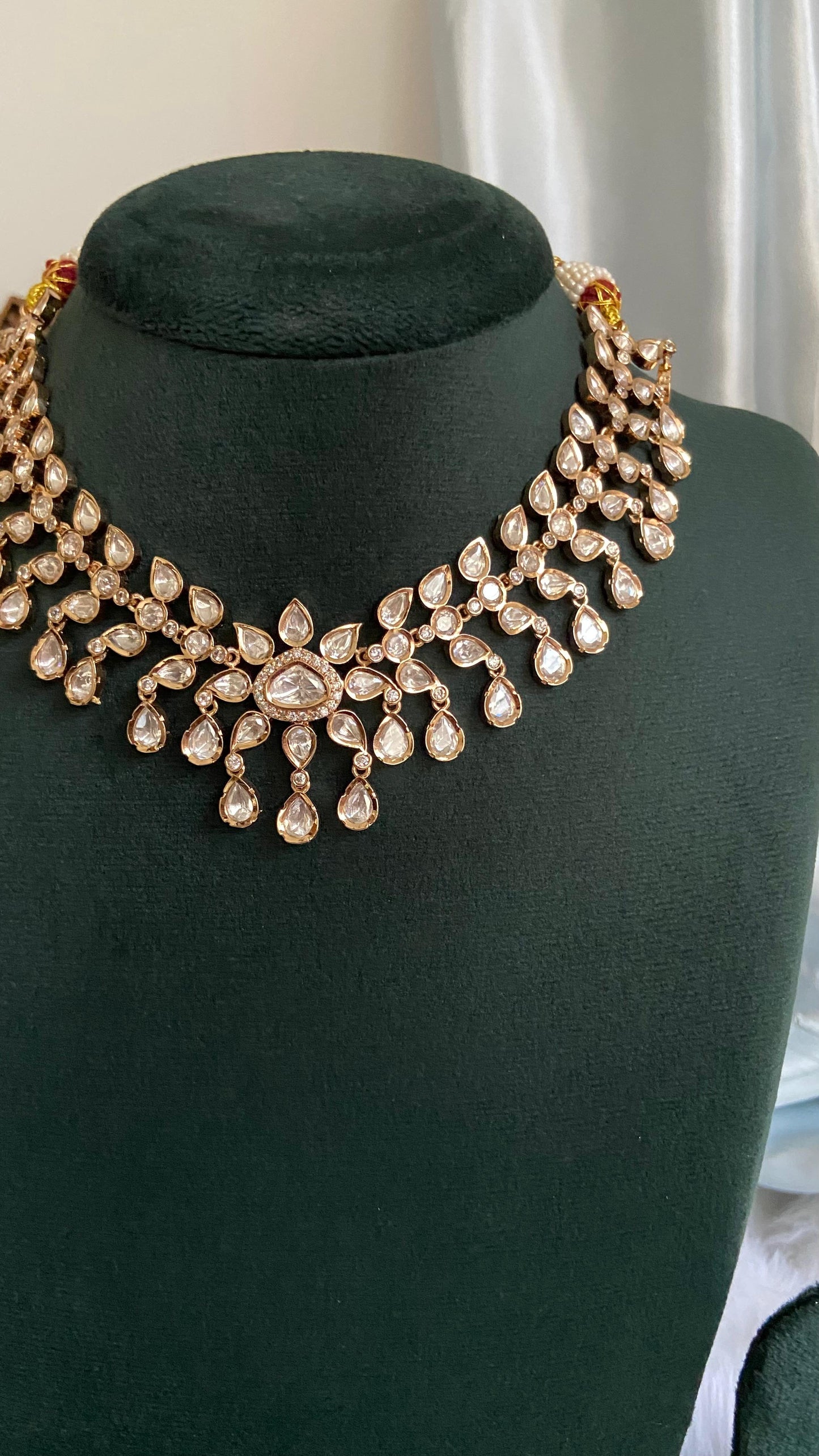 Raindrop Royale Kundan Necklace Set