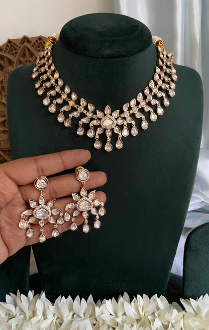 Raindrop Royale Kundan Necklace Set