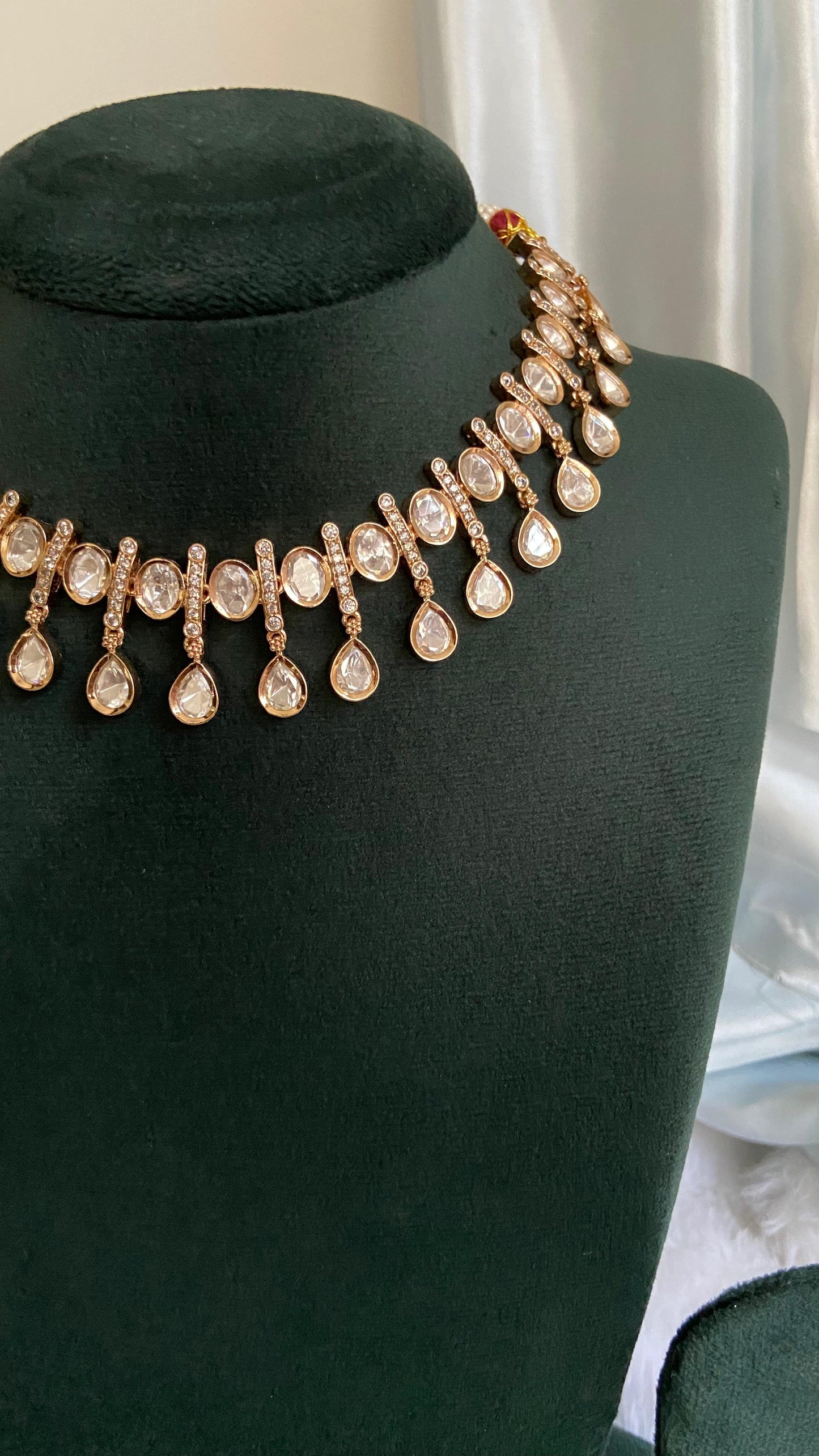 Zivah Teardrop Kundan Necklace Set