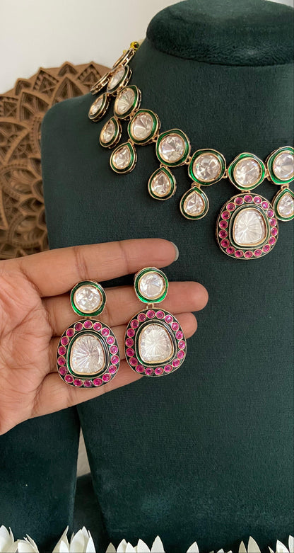 Noor Mahal Kundan Necklace Set