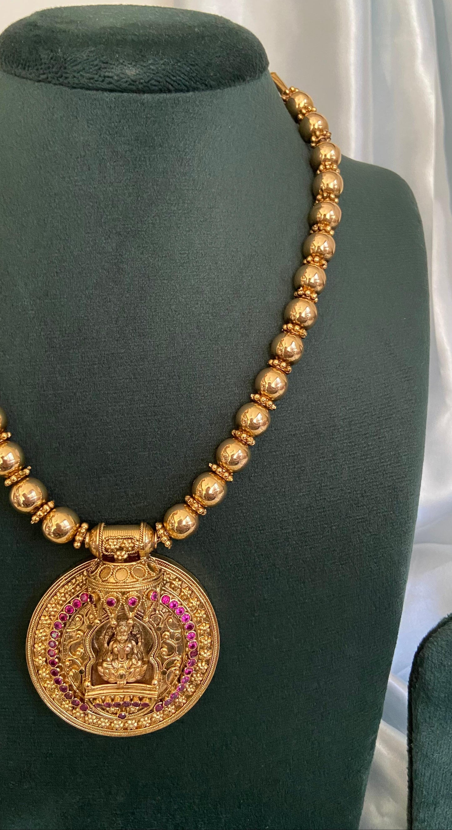 Padmavathi Antique Necklace with Earring Combo