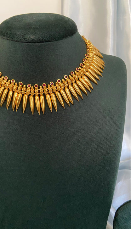 Ruby Mullamottu Necklace