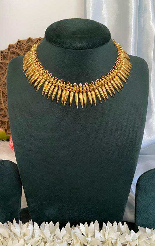 Ruby Mullamottu Necklace
