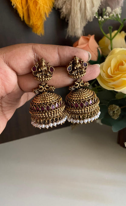Annapoorni Premium Bridal Pearl Drop Jumka