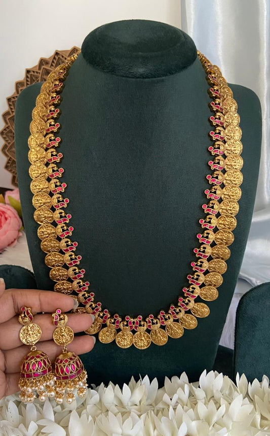 Charulatha Ruby Jadau Kundan Set