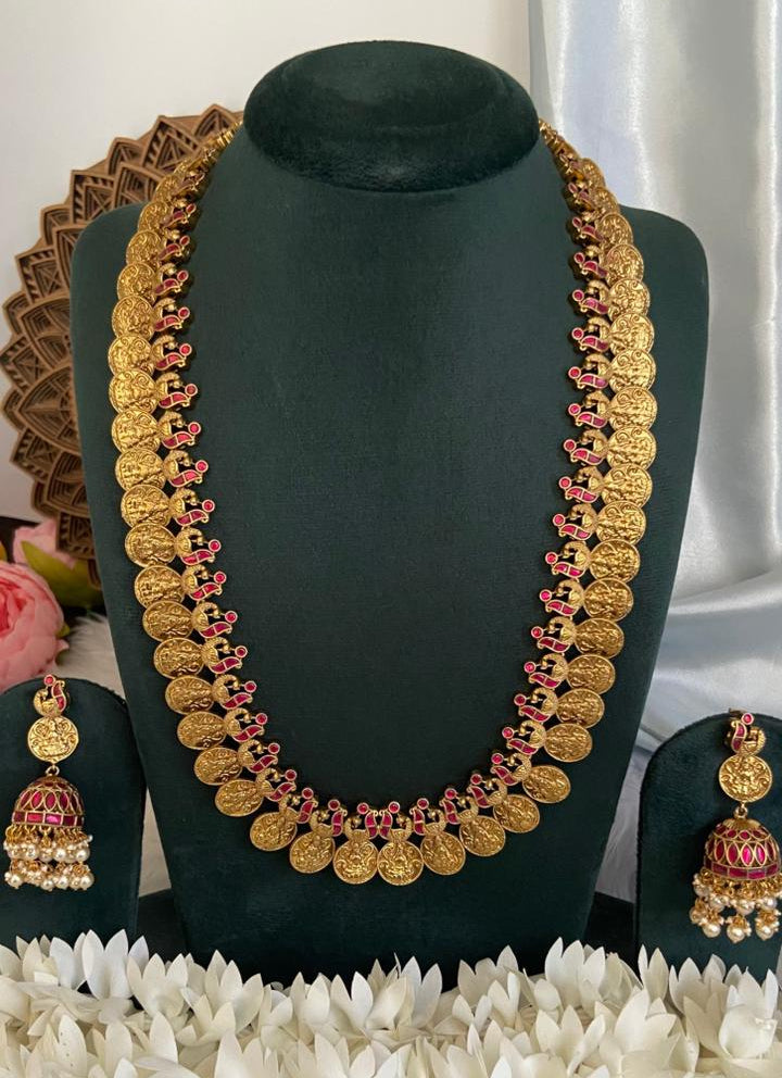 Charulatha Ruby Jadau Kundan Set