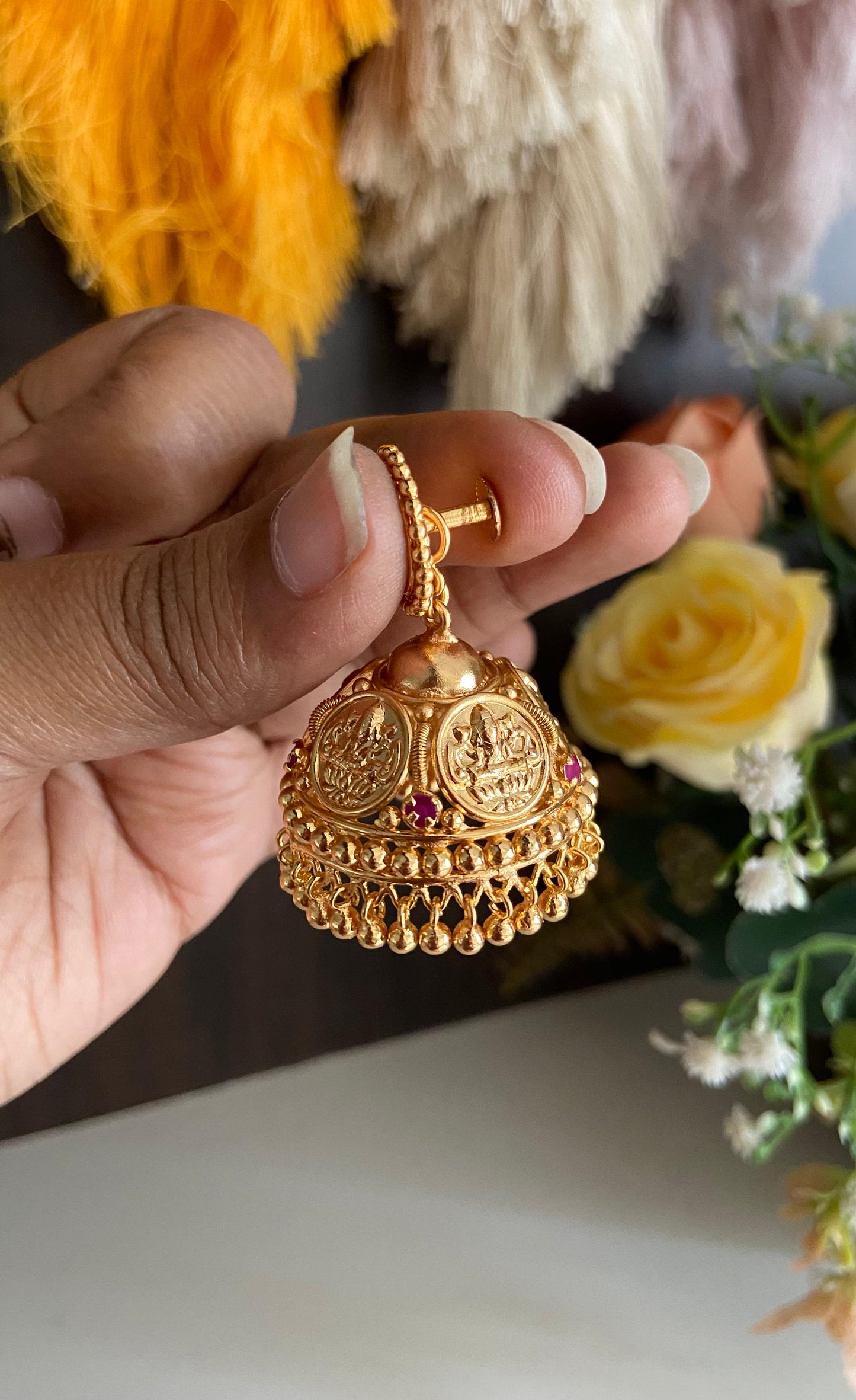 Gold Plated Coin Jumka