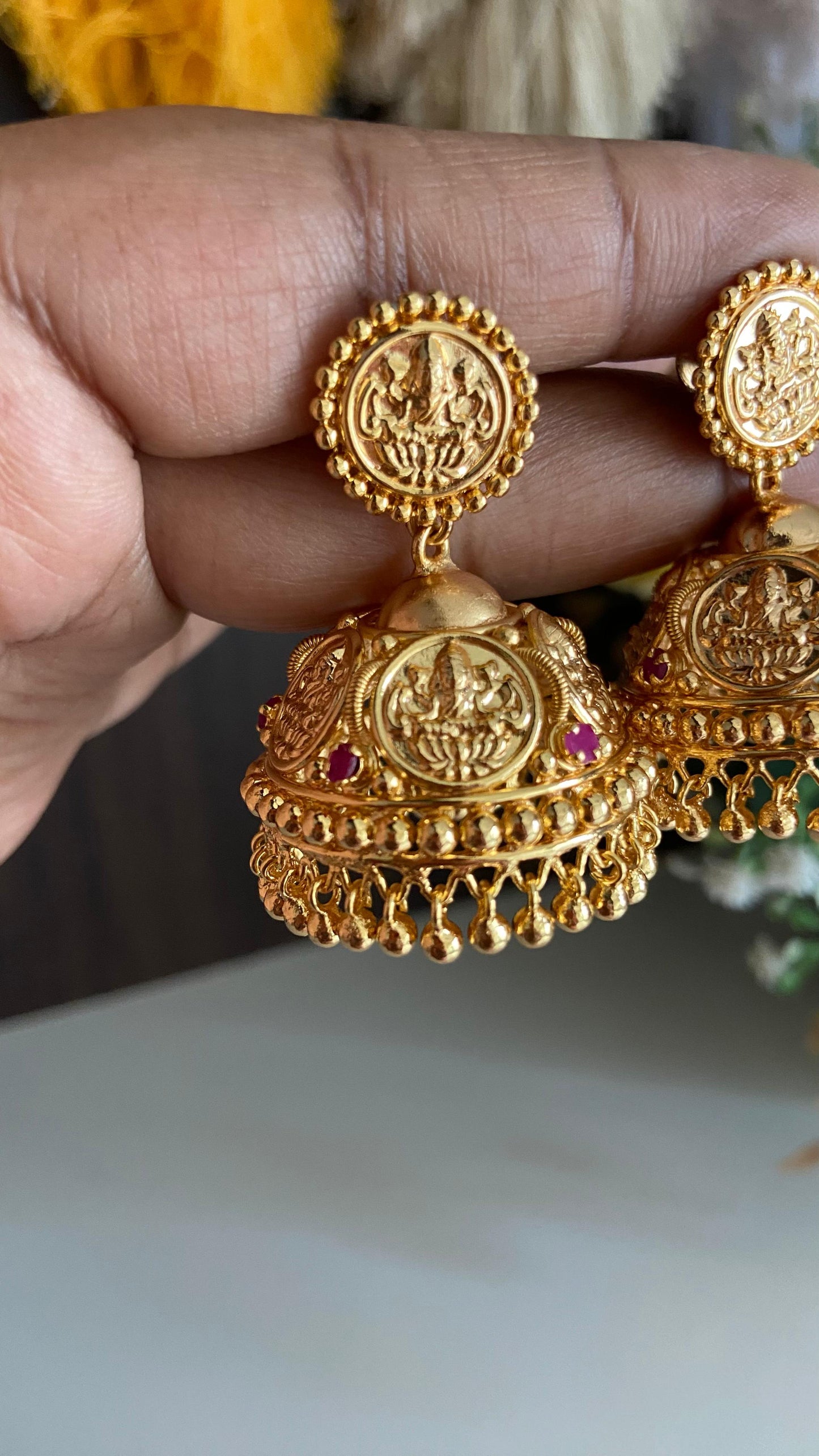 Gold Plated Coin Jumka