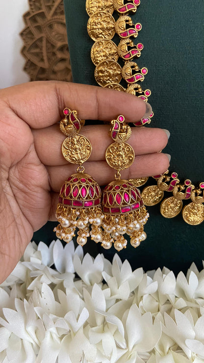 Charulatha Ruby Jadau Kundan Set