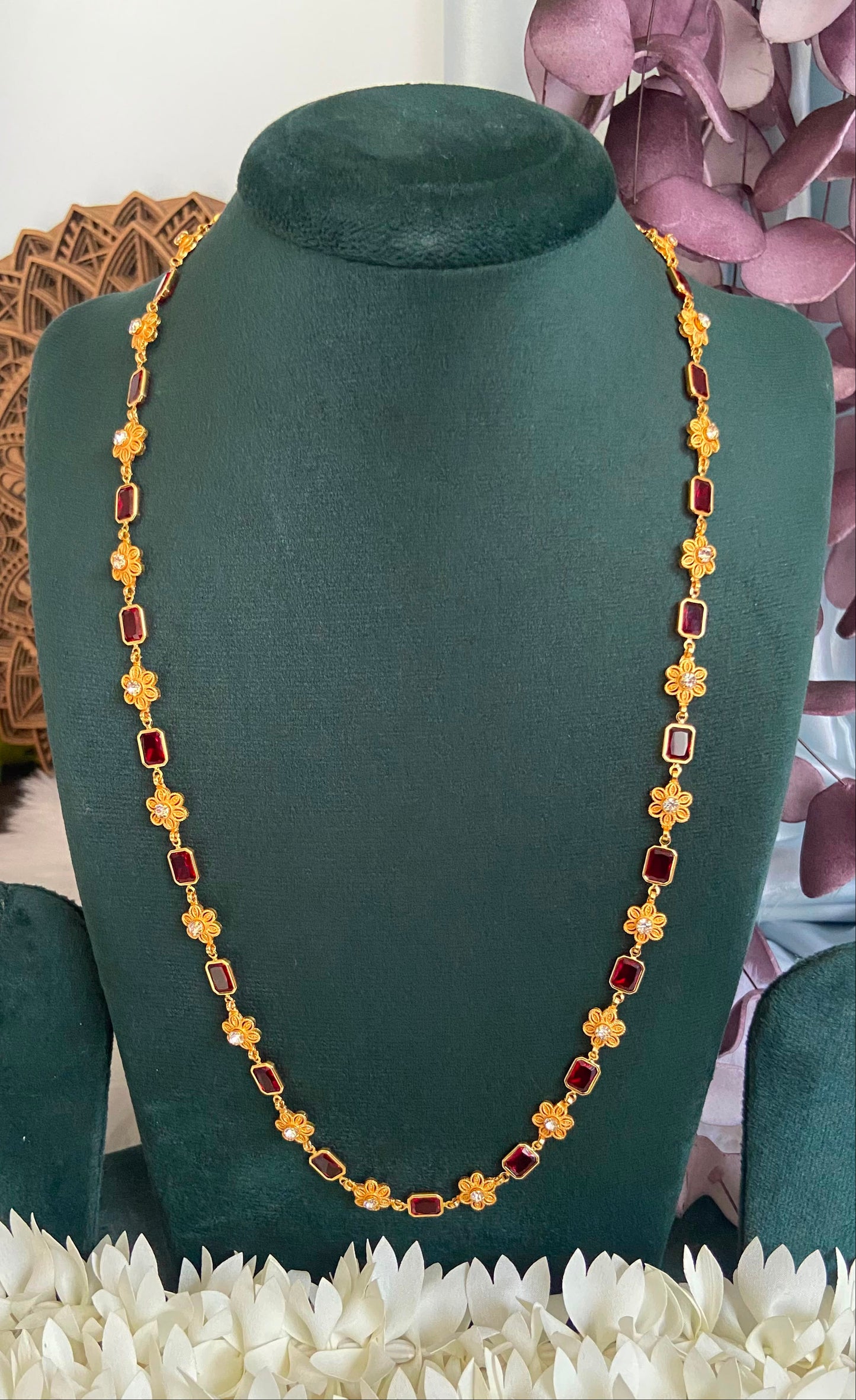 Navya Ruby Sufi Long Chain
