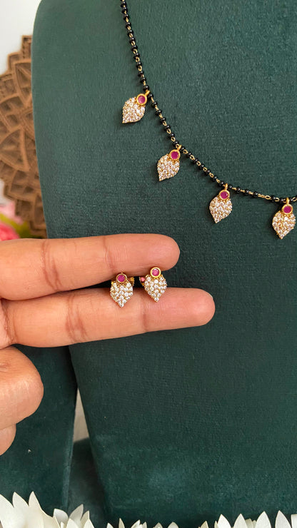 Diamond Look Alike Mangalsutra Set