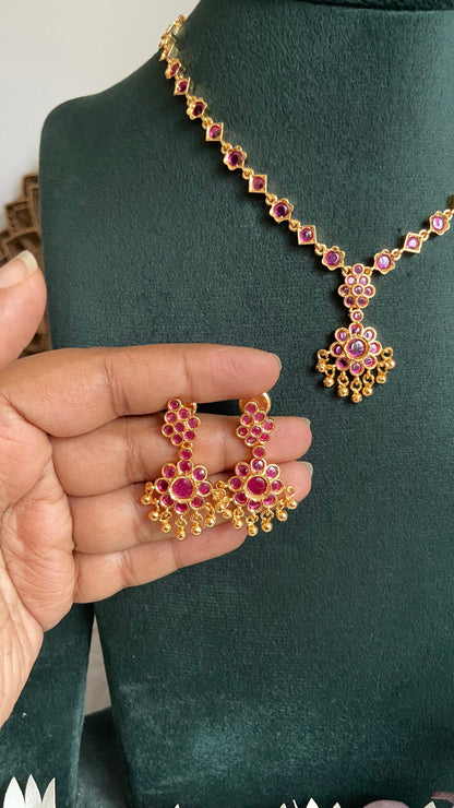 Pavizham Gold Plated Attigai Set