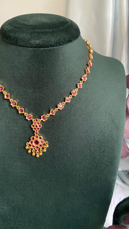 Pavizham Gold Plated Attigai Set