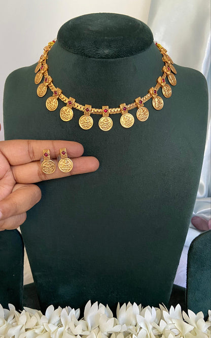 Bhagya Lakshmi Coin Necklace Set