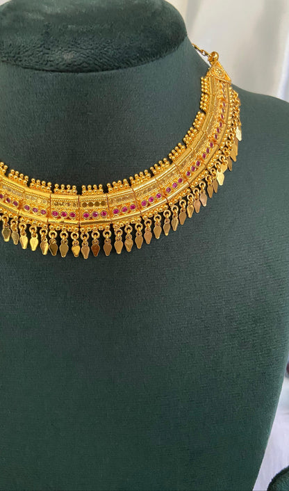 Traditional Poothali Necklace Set
