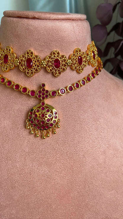 Charulatha Combo Necklace