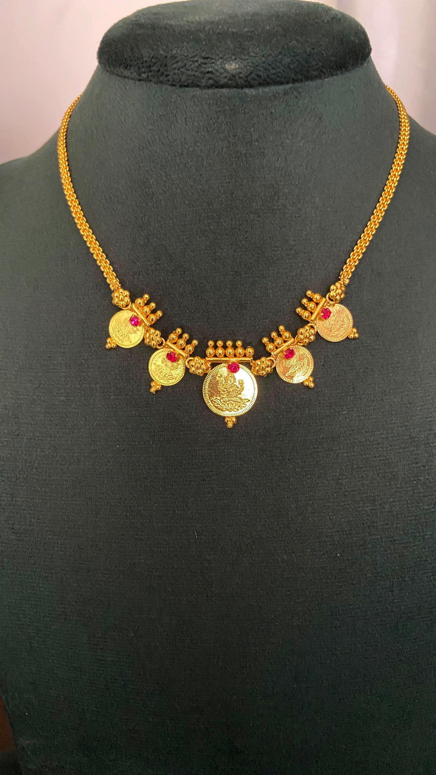 Ambika 5 Coin Necklace