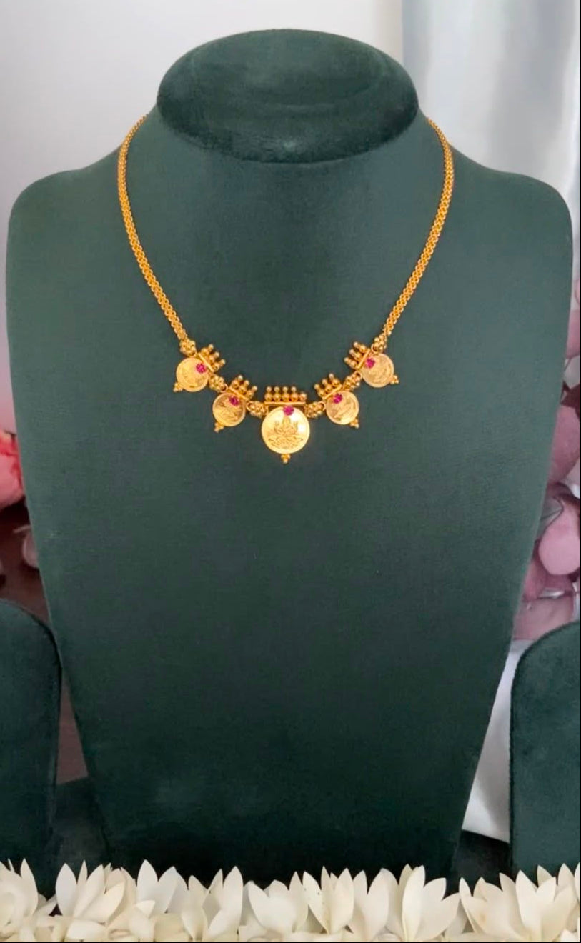 Ambika 5 Coin Necklace