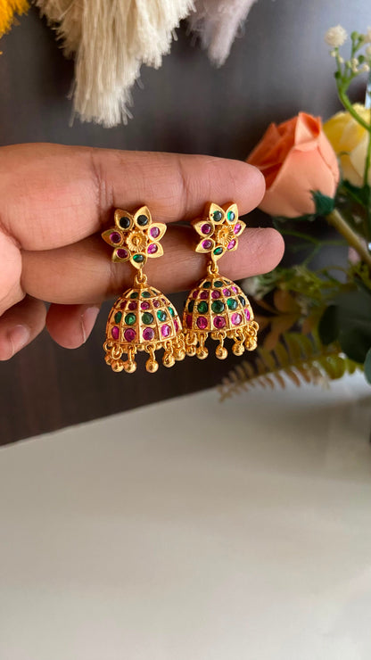 Multi Colour Panchaloha Jumka