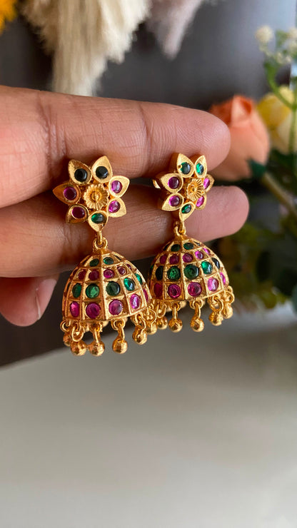 Multi Colour Panchaloha Jumka