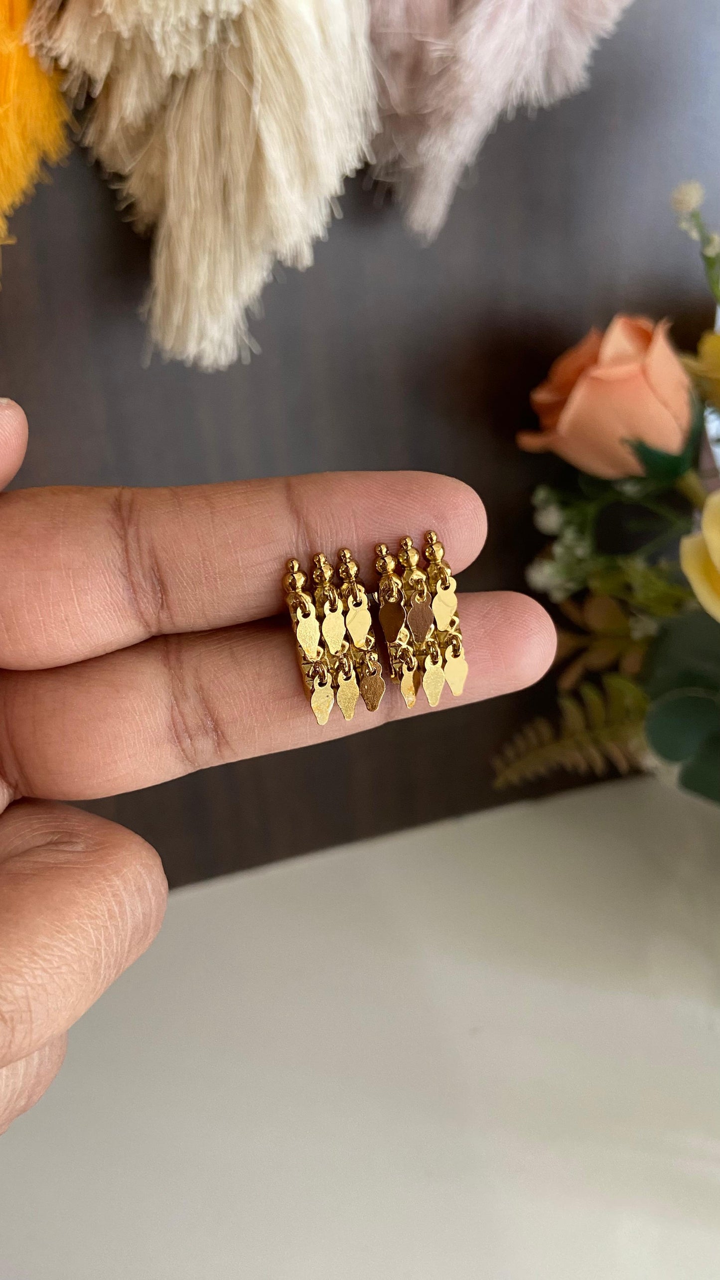 Antique Double Layer Elakathali Stud