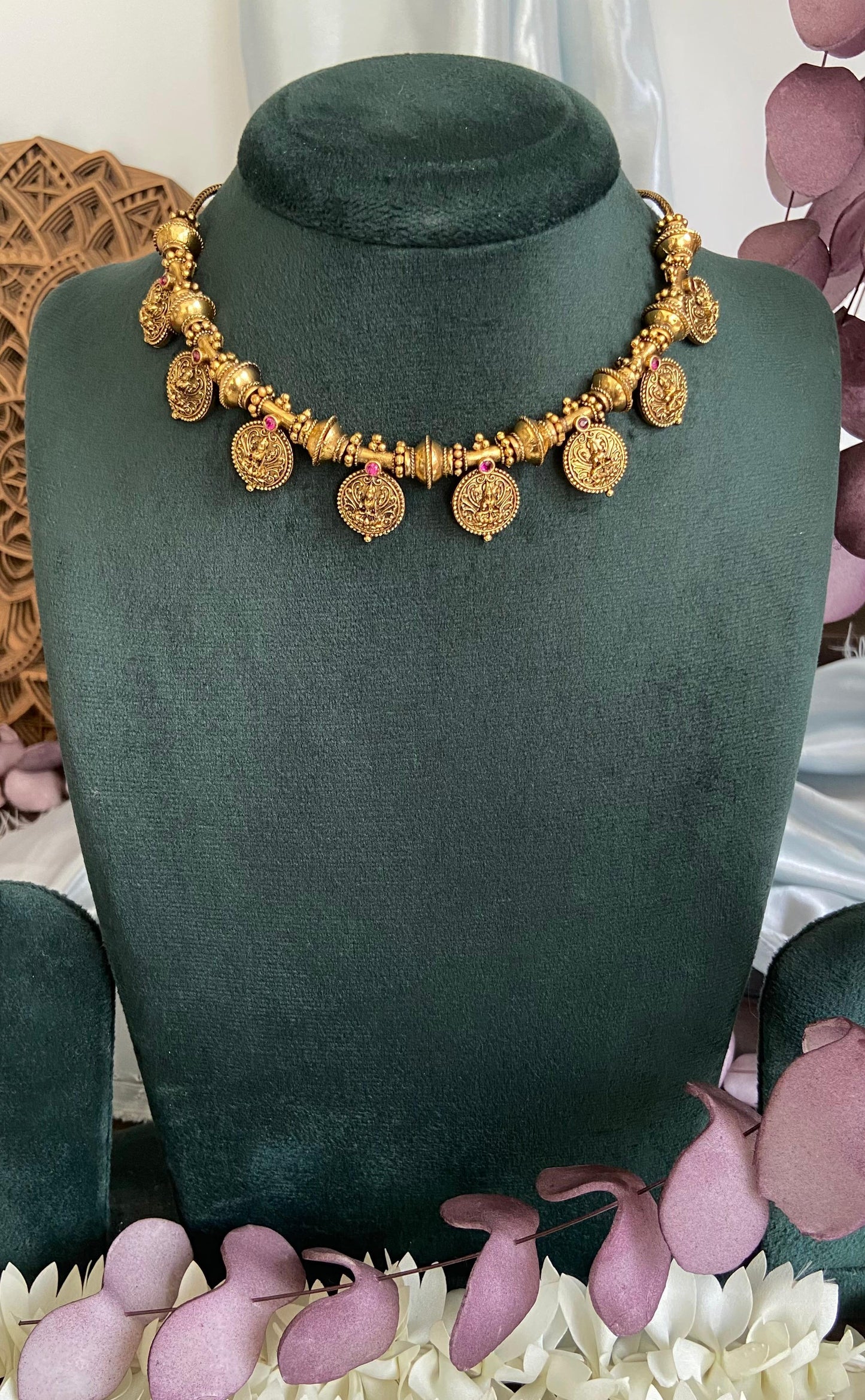 Royal Antique Lakshmi Coin Necklace