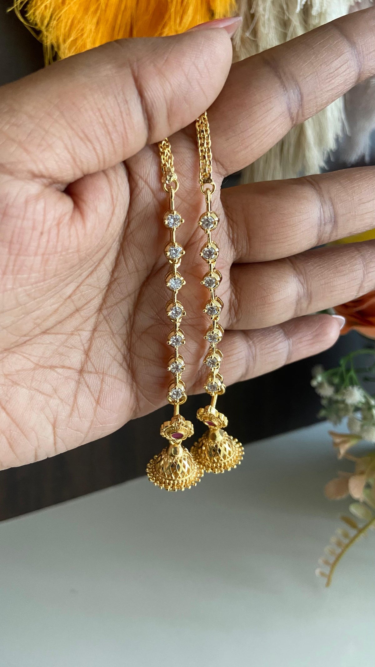 Mamitha Mini Earring With Chain