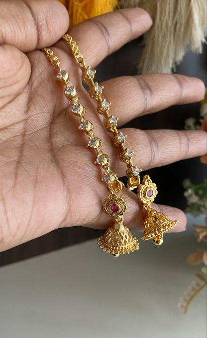 Mamitha Mini Earring With Chain