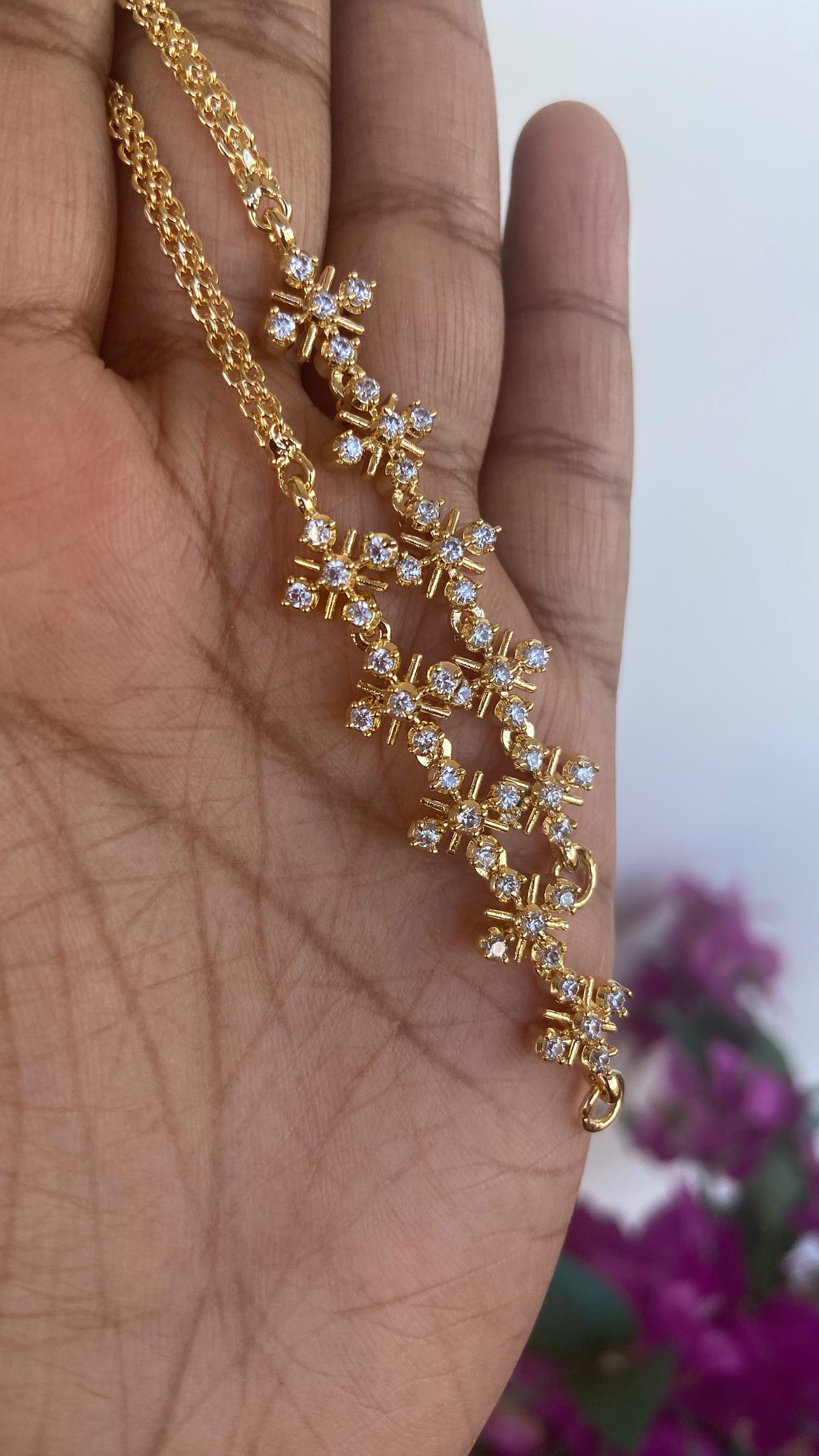 AD Stone Ear Chain