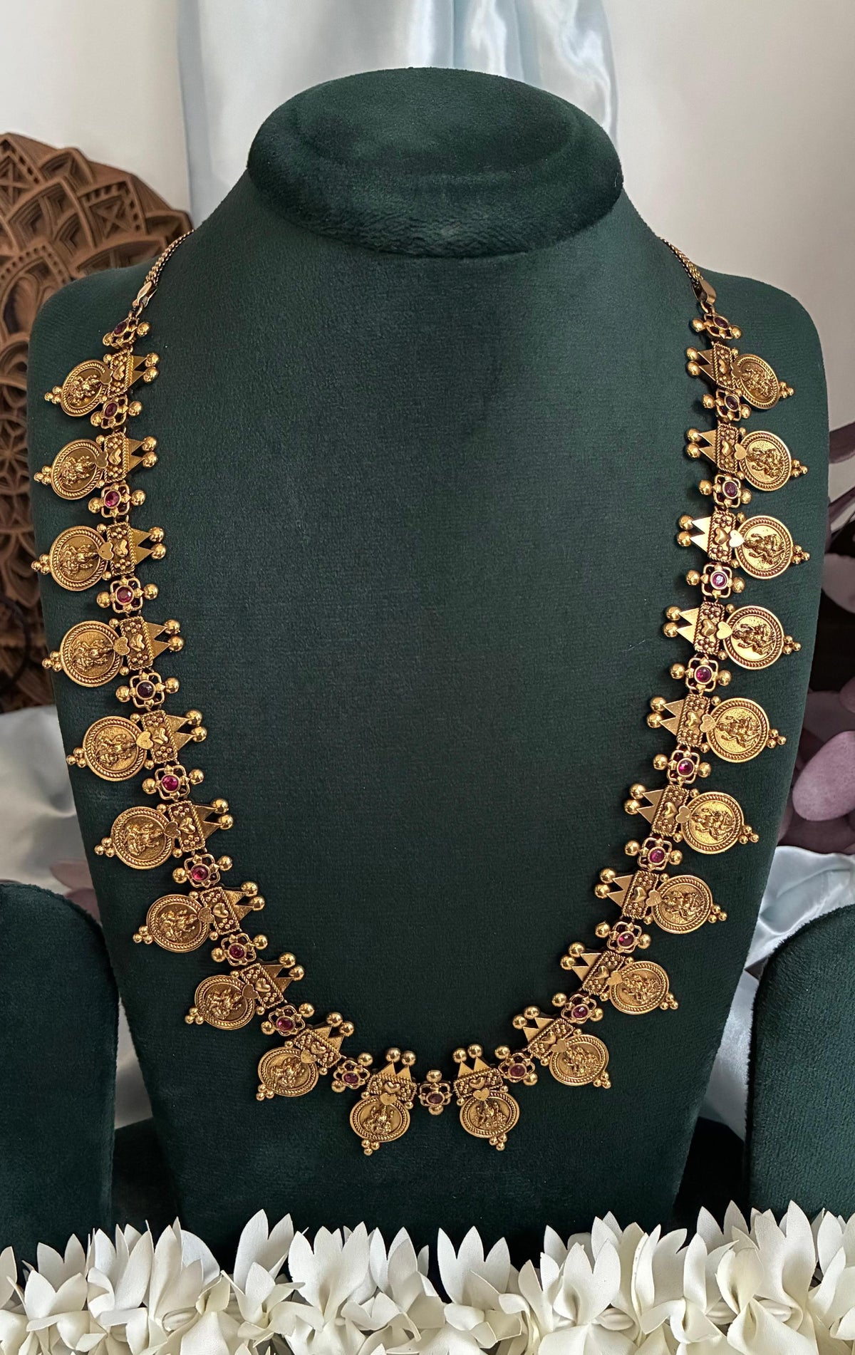 Nityasha Lakshmi Temple Long Necklace
