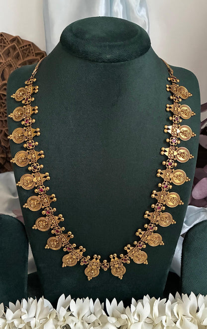 Nityasha Lakshmi Temple Long Necklace